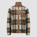 New Arrival Men's Mandarin Collar Long Sleeve Button Snap Fleece Winter Sweatshirt Jackets