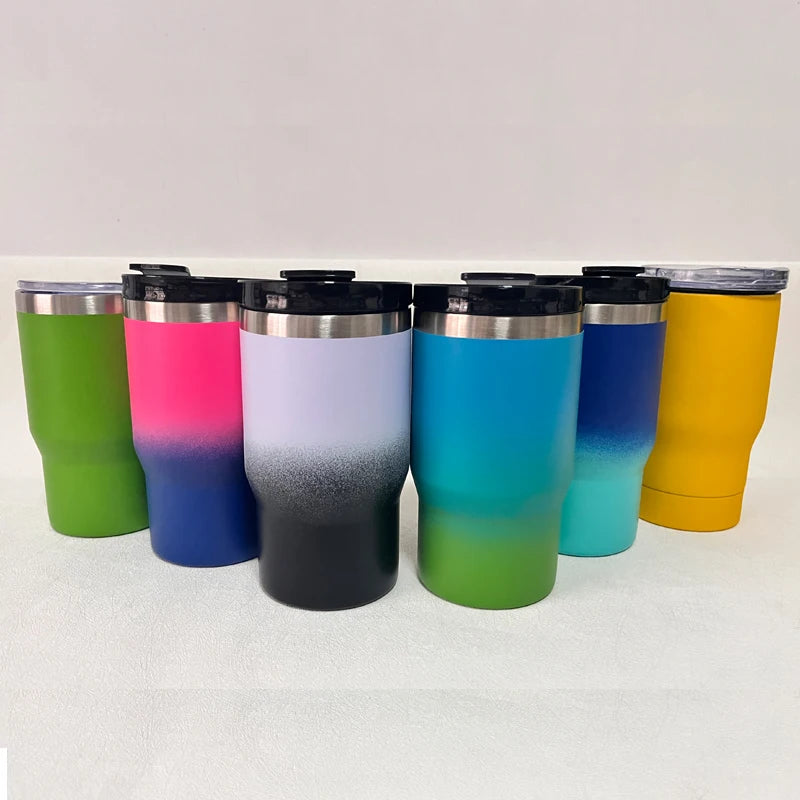 Factory Custom 4 in 1 12oz Skinny Tall Can Cooler Black Double Wall Stainless Steel Cup