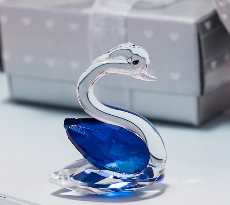 Diy Hot-selling Car Office Decoration Crafts Crystal Swan