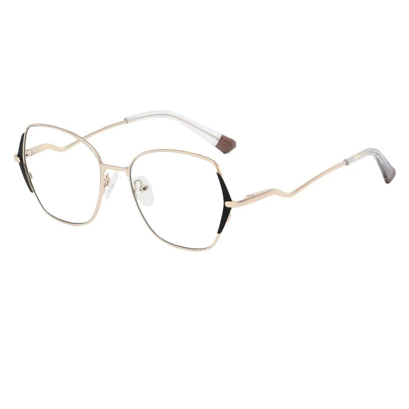 Oversized Anti Blue Ray Eye Glass Women Men Square Retro Computer Glasses Glitter Goggle Sunglasses Optical Frames