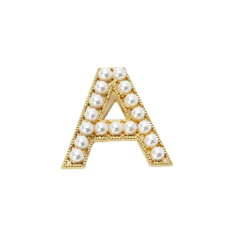 Brooches Letter A/B/C/D/E/F/G/H/I/J/K/L/M/N/O/P/Q/R/S/T/U/V/W/X/Y/Z Brooch Pin Alphabet Brooch Pins