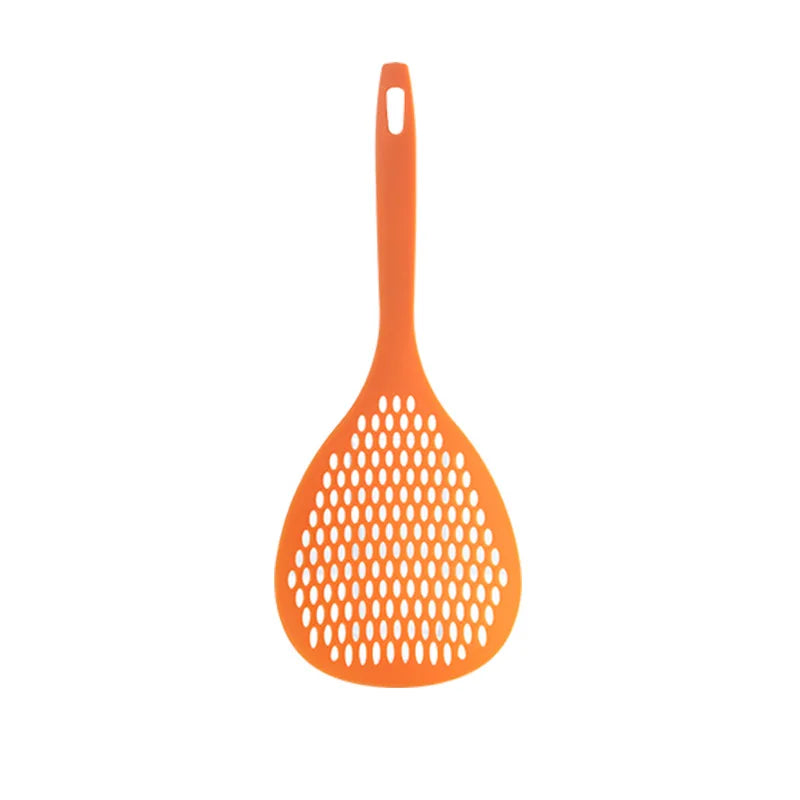 Kitchen Plastic Large Slotted Filter Spoon Vegetable Strainer Noodle Colander Handle Skimmer Scoop Shovel Cooking Tools