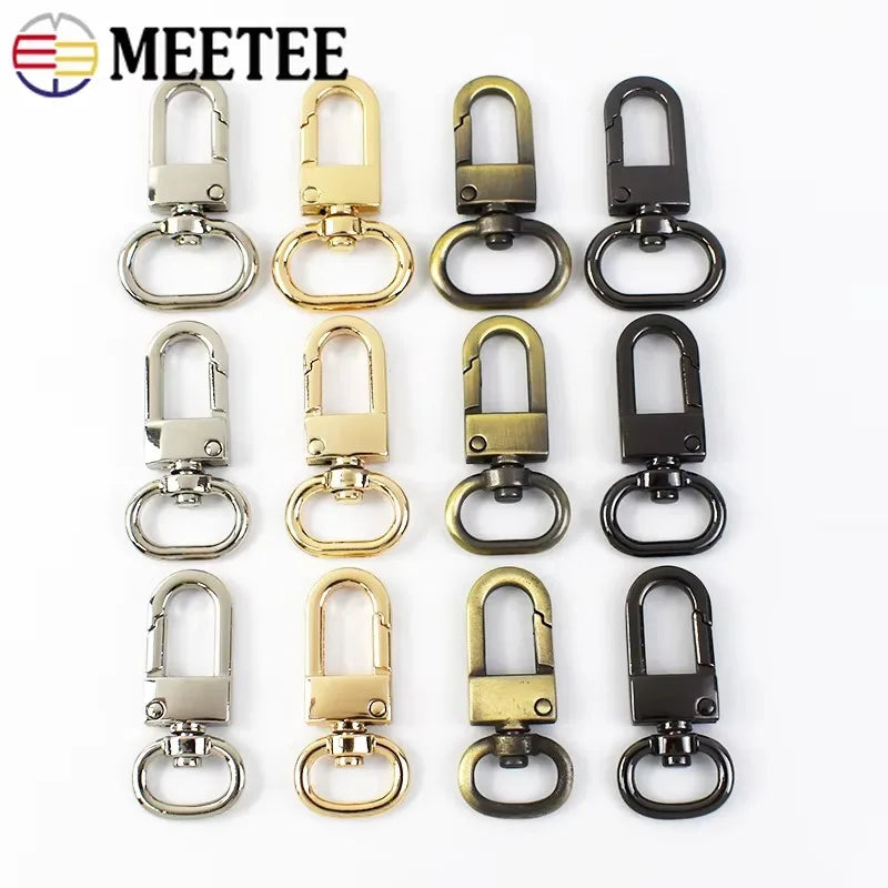 Meetee BK102 16mm DIY Handbag Sewing Accessories Alloy Dog Collar Lobster Keychain Bag Strap Connecting Metal Swivel Snap Hook