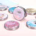 Quicksand Liquid Glitter Mirror Looking Glass Series Pocket Mirror Shiny Mirror Glass Sand