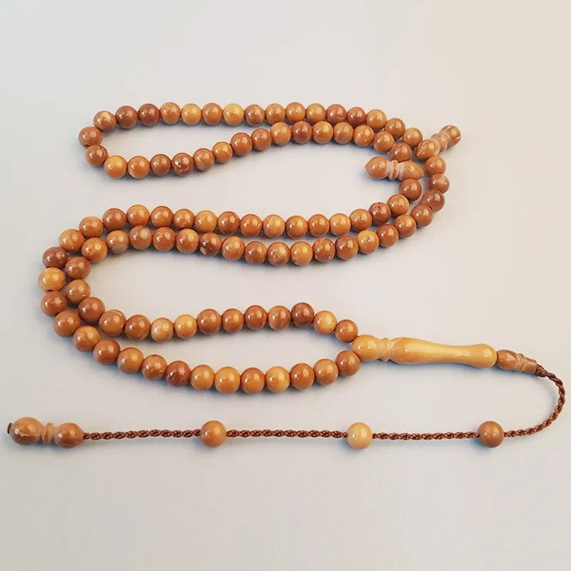 Spherical Round Muslim Islamic Prayer Tasbih Tasbeeh Tesbih Rosary 99 Beads Bracelet for Ramadan Gift