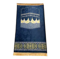 Wholesale Flat Pile Golden Diamond Prayer Rug Customized Polyester Printed Muslim Prayer Mat