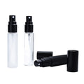 Stock Thin Empty Perfume Glass Spray Bottle 10ml Frosted Matte Black Skincare Toner Cosmetic Packaging