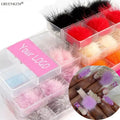 6pcs/ Box 3D Sofy Magnetic Pom Pom for Nails Puff Balls Plush Fur Ball Art Decorations Fluffy Nail Poms