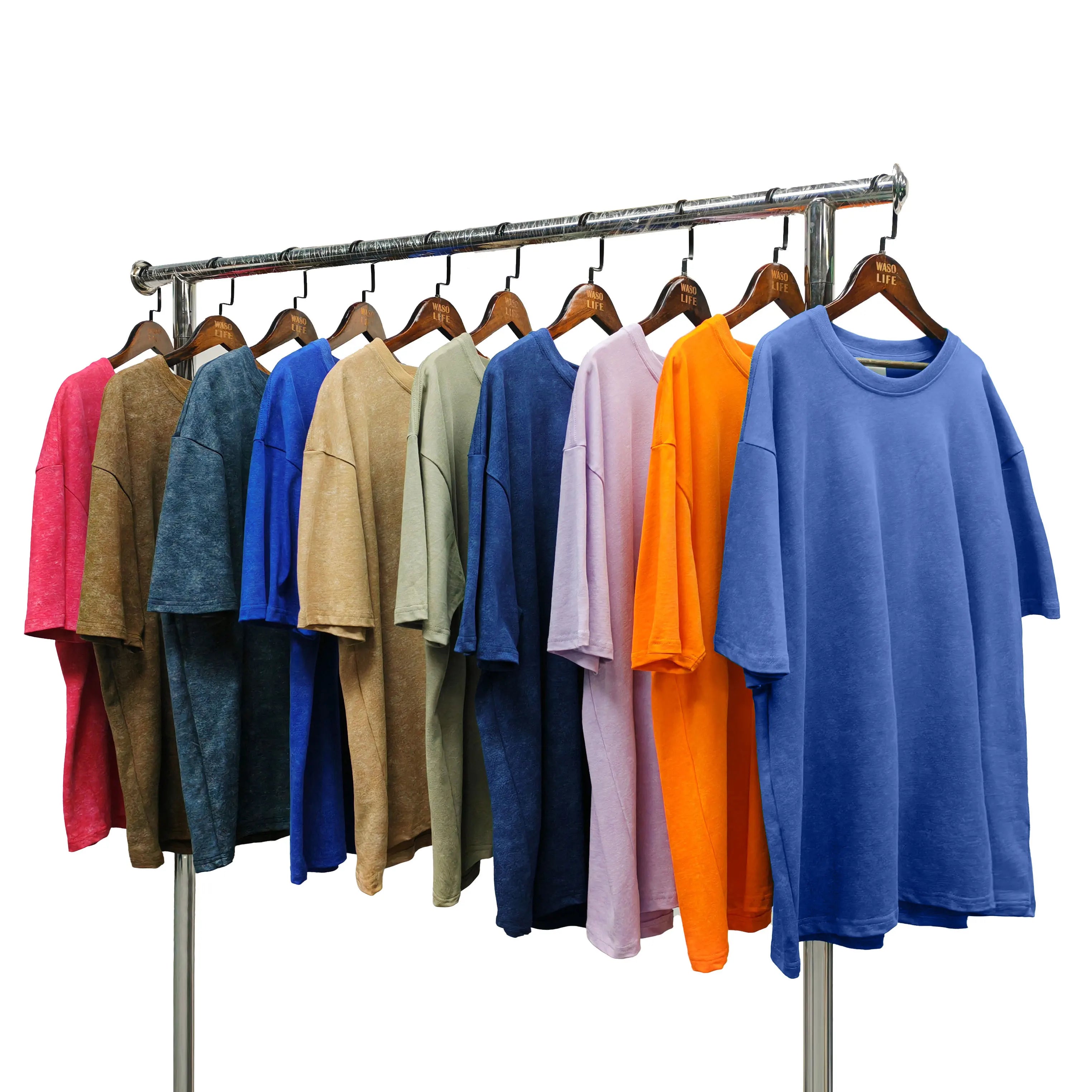 Wholesale Custom Logo Graphic T Shirt Blank Acid Wash T-shirt 100% Cotton Oversized Vintage Men's T-shirts