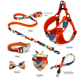 MIDEPET Factory Price Dog Collar and Leash Set Dog Harness Manufacturer Adjustable Custom Dog Harness