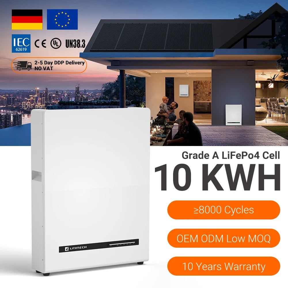 IP54 Floor Home Lifepo4 Battery 51.2v 10kwh Lithium Ion Batteries Solar Power Storage Wall Mount System 48v 200ah Energy LFP MegaBDM
