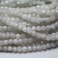 Wholesale Natural Moonstone 4mm Faceted Cube Loose Beads for Jewelry DIY Making Design or Gift