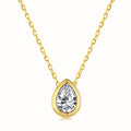 2023 New Style Popular 925 Sterling Silver Zircon 18k Gold Plated Necklace Zirconia Gold Pendant With Chain Fashion Jewelry
