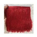 5meters Wholesale 15cm(6inches) Heavy Glass Gold Silver and Black Color Seed Beaded Fringe Lamp Costume Trim Crafts