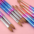 Custom Logo Professional 100% Kolinsky Hair Nail Art Brush with Metal Handle SeeJoy Brand Acrylic Nail Brush