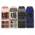 Portable 12pcs Stainless Steel Manicure Set Durable Cuticle Scissors for Household & Outdoor Use Finger Nail Trimmer