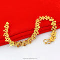 Dubai Jewelry Online Best Selling  Heart Bracelet Trade Fair Brass Gold Plated Korean Fashion Women's Bracelet