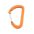2" Aluminum Alloy D-Shape Wire Gate Flat Carabiner Clip for Keychain Outdoor Camping Water Bottle Hook Bag Parts