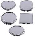 DIY Printable Double Metal Make up Pocket Mirror Sublimation Blank Different Shape Mirror Pocket
