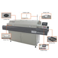 Smt Manufacturer 8 Warm Zones Reflow Oven Soldering Machine Desktop Hot Air Solder Reflow Oven for SMD Pcb Production Line