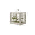 USMILE Modern Luxury Plastic Large Capacity White Upgrade ABS Material Portable and Sustainable Bird Parrot Cage With Accessory