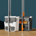 Realida Rotating Broom and Dustpan Combo for Easy Storage and Use in Small Spaces Like Apartments and Condos