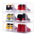 Men's Plastic Storage Container Foldable Rectangle PP Injection Eco-Friendly Modern Home Use Shoes Organizer THREE LEAF