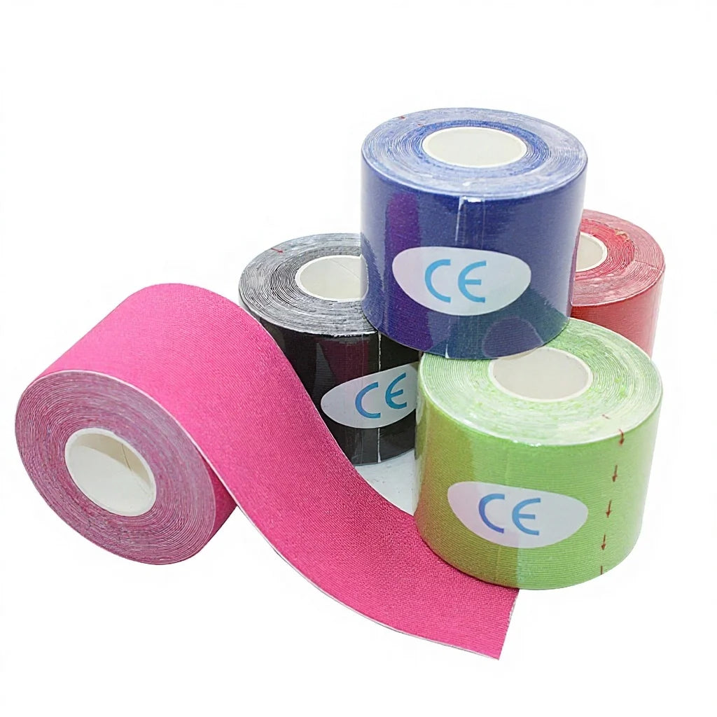 5cm*5m Rayon Kinesiology Sports Tape Athletic K Tape for Injury Prevention Protection Fitness Hand Wrist Wraps Physical Therapy