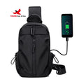 Sling Bag Crossbody Backpack Shoulder Bag for Men Sling Backpack Travel USB Charger Port Chest Bag
