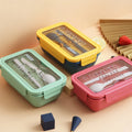 Zogifts Direct Factory Set Japanese Style Eco-Friendly Wheat Straw Lunch Box Kids' Separated Food Storage Preservation