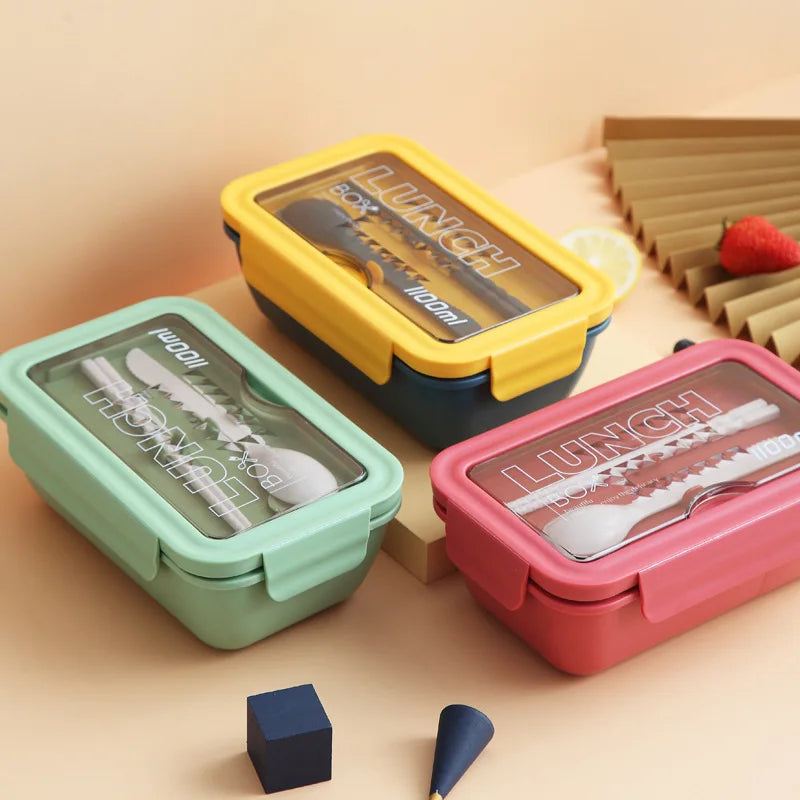 Zogifts Direct Factory Set Japanese Style Eco-Friendly Wheat Straw Lunch Box Kids' Separated Food Storage Preservation