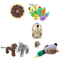 Wild Goose Duck Donut Hedgehog Banana Cactus Pizza Milkshake French Fries Burger Squeak Chew Toys for Pets Plush Simulation Toys