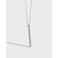 S925 Sterling Silver Square Charm Pendant Men Necklace Minimalist Geometric Couple Necklace Fine Jewelry Necklaces for Women