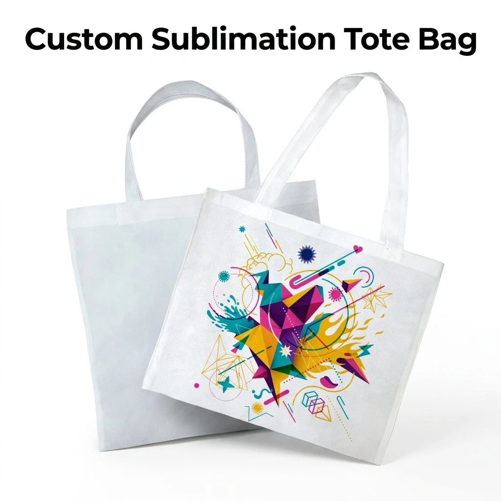 Prosub Wholesale Classic Plain Sublimation Shopping Bag Eco-Friendly Reusable Customized Logo Blanks Non Woven Tote Bags