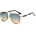 Wholesale 2022 New Fashion Designer Luxury Metal Aviation Trendy Oversized Women Men Shades Sun Glasses Sunglasses 2023