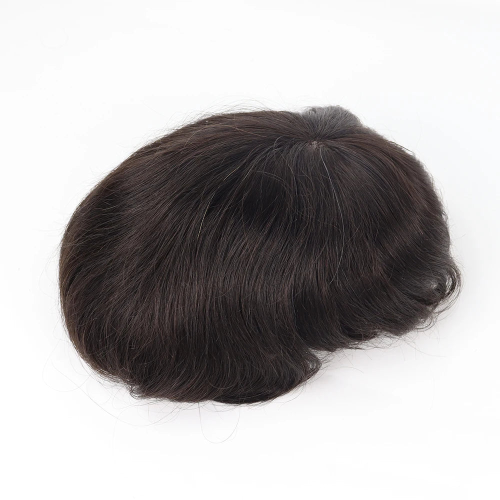 Silk Top Base Injected Toupee 100% Indian Remy Human Hair High-Quality Wholesale Available