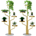 Wholesale Indoor & Balcony Corner Vase Garden Steel Wrought Iron Metal Plant Pot Flower Stand Powder Coated Finish for Home Use