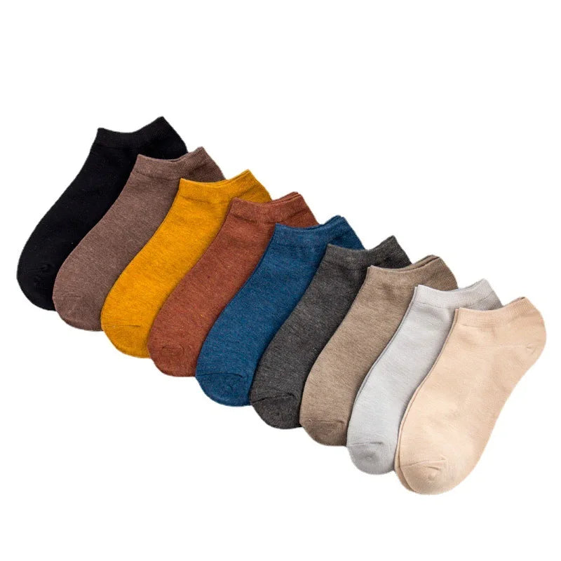 Hot Selling Business Breathable Solid Color Unisex Men Bamboo Fiber Low Cut Short Boot Socks