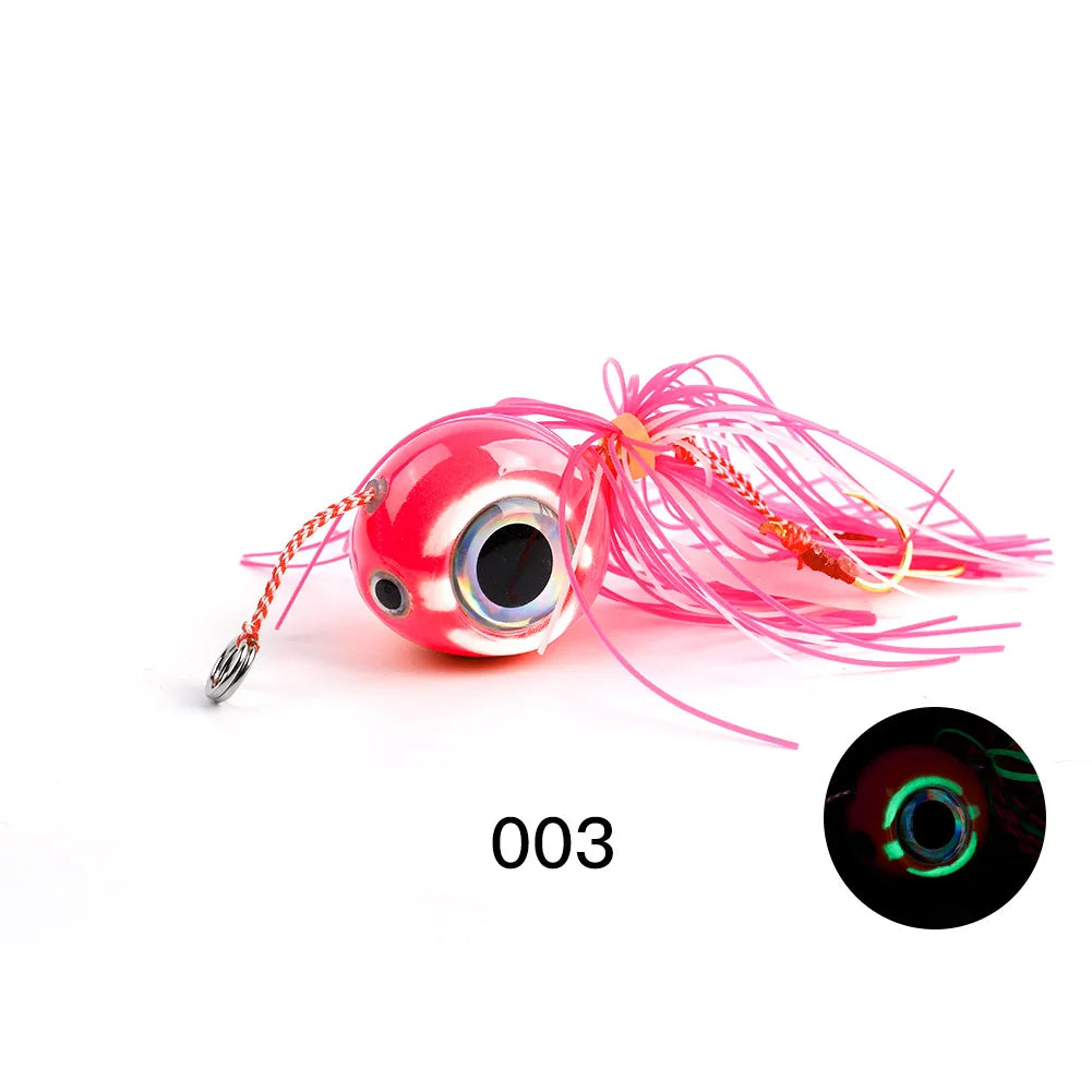 NOEBY Kabura Bream Lure Silicone Skirt Lead Metal Jig Lure