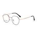 Fashion Trendy Custom Women Optical Glasses Round Frame Female Eyeglasses Spectacles Black Gold Round Frame Glasses Optical