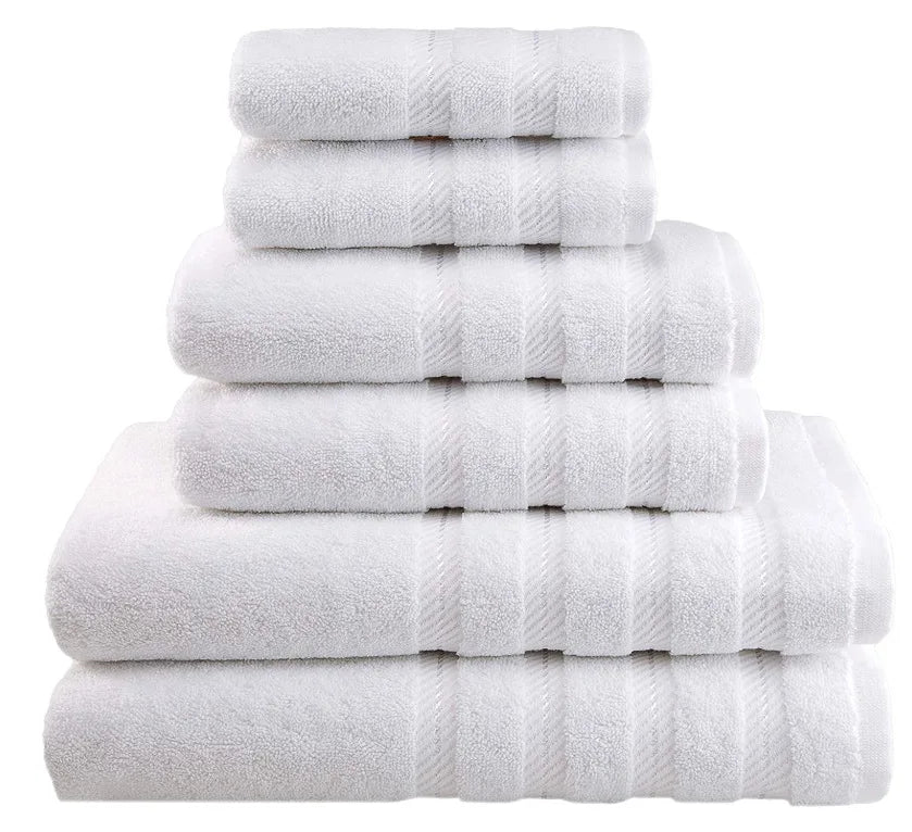 100 Cotton Grey White Custom Logo Large Bath Towel Cotton Set for Hotel and Spa