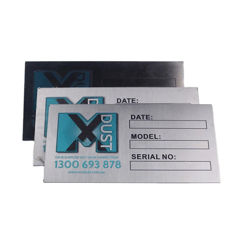 Custom Brand Tag Labels 3D Zinc Alloy Silver-Plated Letterpress Printed Logo Metal Crafts Pins for Handbags