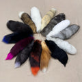 Fluffy Large Real Fox Fur Tail Keychain for Women Pompom Bag Pendant Key Ring Holder Cosplay Decoration Gifts for Girls