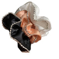 Fashionable Scrunchies Wholesale Silver Rivet Hair Ties with Bling Custom Oversized Hairbands