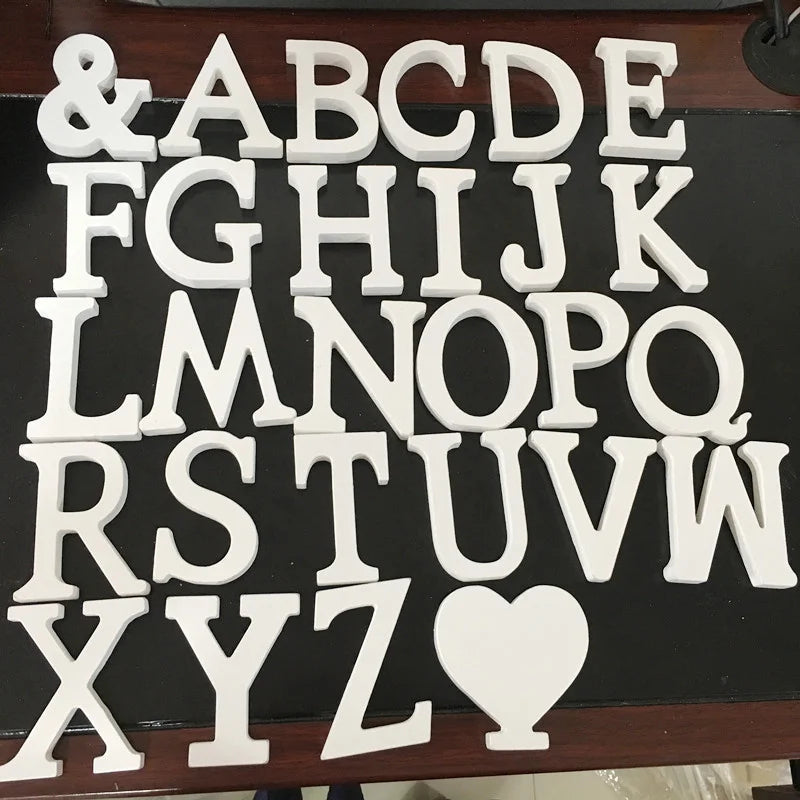 Best Selling Modern DIY Wooden Letters Alphabet Blocks Plaque Wall Numbers for Wooden Home Decor
