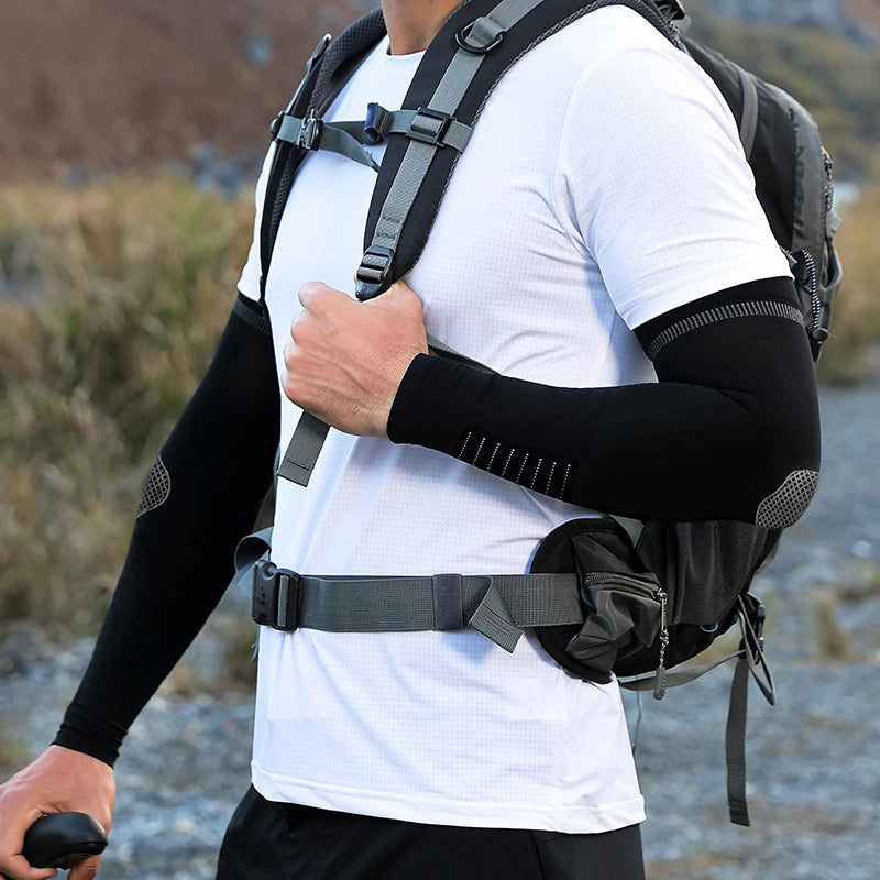 For HB39 Hot Selling Summer Spandex/Nylon Breathable UV Protection Sunshade Sports Arm Guard Riding Sunscreen Ice Sleeve