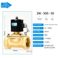 Brand New 2W500-50 Hydraulic Solenoid Valve 220V Temperature 2inch Two Way OEM Customizable Designed for DN50 for Water