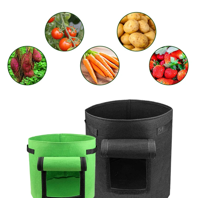 Factory Price Newest Thicken Felt Grow Bag for Strawberry Vegetable Flower Pot Plant Bag