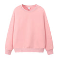 AI-MICH Heavy Weight Light Pink Custom Logo Embroidered  Oversized Personalized Plain Crewneck Mans Sweatshirt
