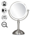 Conair Like Double Sided Desk Top Pedestal Led Makeup Mirror